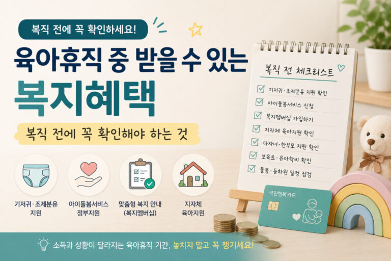 육아휴직 복지혜택