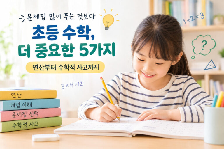 초등수학, 더 중요한 5가지